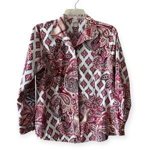Chicos no iron Paisley Print Women's Top